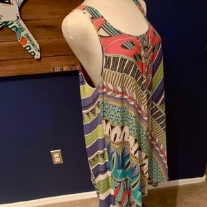 Da-Nang 100% silk dress 
Multi-color